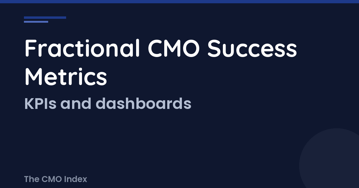 Fractional Cmo Success Metrics